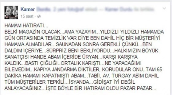 Hande Yener'i hamamda çırılçıplak bastılar