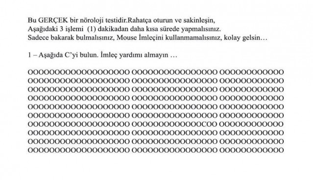 Beyniniz Nasıl Çalışıyor? Bu Test 3 Aşamadan Oluşmaktadır..