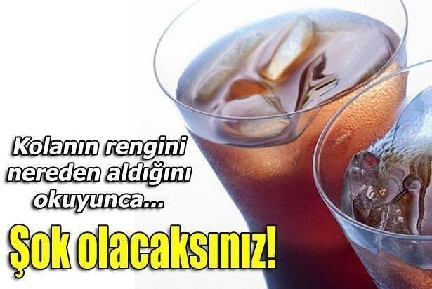 Şok Şok Şok!! Kolanın Rengini Bu Veriyor!!   Kola İçerken Bir Kez Daha Düşünün!!