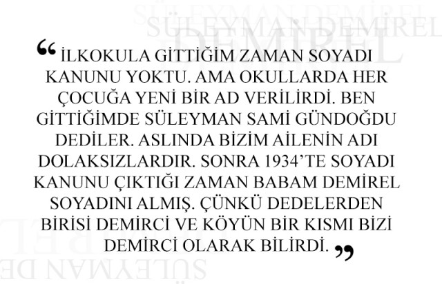 Süleyman Demirel'in Hayatı