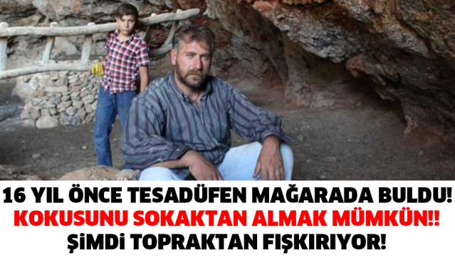 16 YIL ÖNCE TESADÜFEN MAĞARADA BULDU! KOKUSUNU SOKAKTAN ALMAK MÜMKÜN!! ŞİMDİ TOPRAKTAN FIŞKIRIYOR!