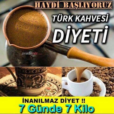 1 HAFTADA 7 KİLO VERDİREN KAHVE DİYETİ...