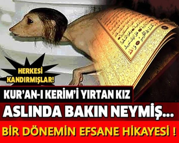 Herkesi Kandırmışlar! Kur’an-ı Kerim’i Yırtan Kız Bakın Neymiş…