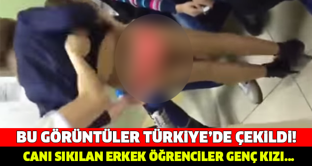 BU GÖRÜNTÜLER TÜRKİYEDE ÇEKİLDİ! SINIFTA CANI SIKILAN GENÇ ÖĞRENCİLER...