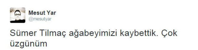 Ünlülerden Sümer Tilmaç mesajları