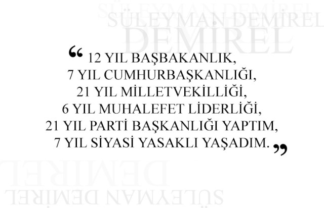 Süleyman Demirel'in Hayatı