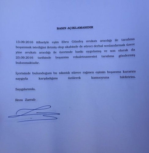 EBRU GÜNDEŞ'TEN FLAŞ RIZA SARRAF KARARI!