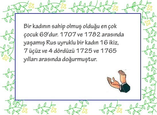 İLGİNÇ BİLGİLER!