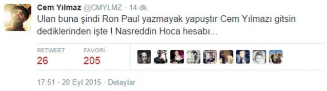 ÜNLÜ OYUNCU'DAN HÜKÜMET VE HIRSIZLIK TWEETİ...!