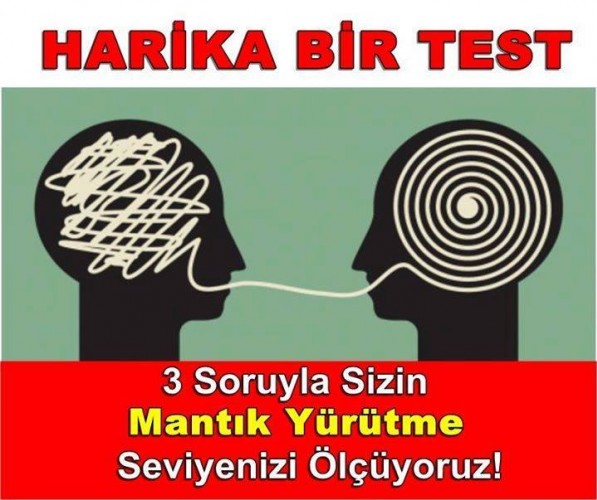 3 Soruyla Sizin Mantık Yürütme Seviyenizi Ölçüyoruz!