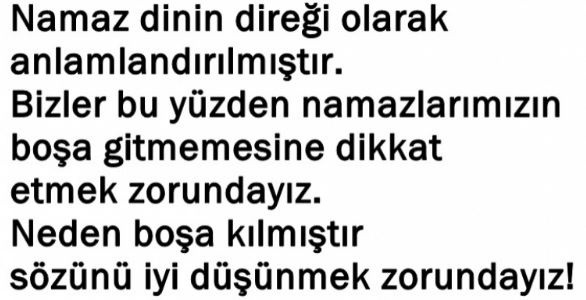 ŞU 3 KİŞİNİN NAMAZI BOŞA GİDİYOR..!