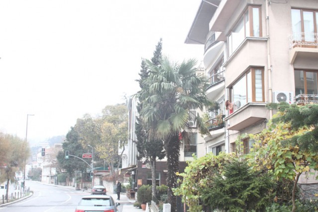 Ünlü Şarkıcı Bebek'te ki evinde cam silmeye kalktı..