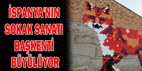 İspanya'nın sokak sanatı başkenti büyülüyor
