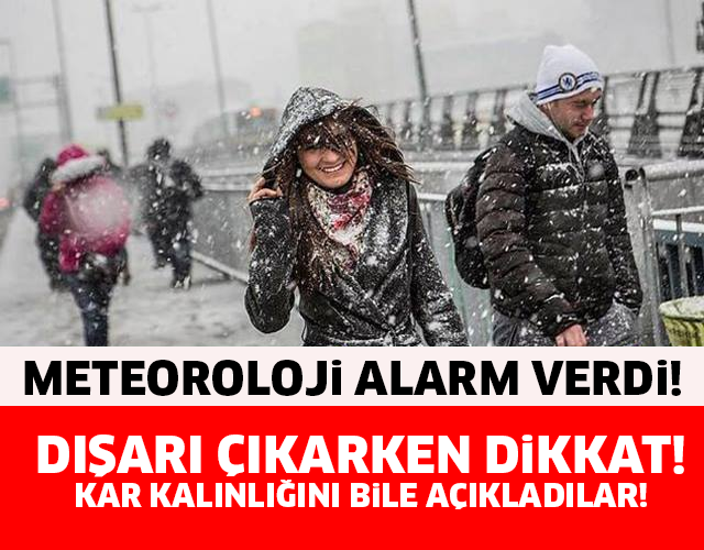 METEOROLOJİ ALARM VERDİ! FENA BASTIRACAK...!