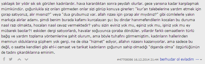 Metro ve Metrobüs çıkışlarında çorap satan ablaların kim olduğunu biliyor musunuz?
