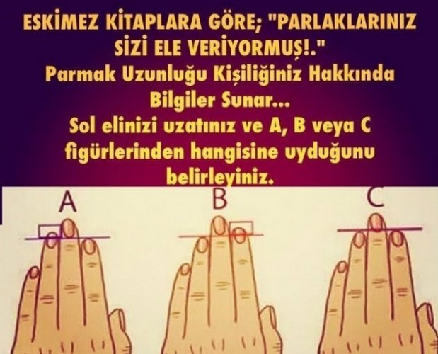 Parmaklarınız Sizi Ele Veriyormuş!