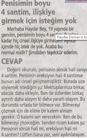 Haydar Dümen'e Sorulmuş En İlginç Sorular