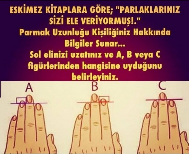 Parmaklarınız Sizi Ele Veriyormuş!