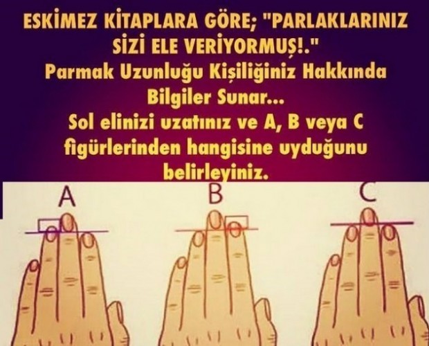 Parmaklarınız Sizi Ele Veriyormuş!