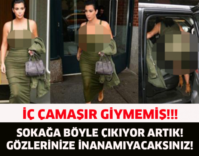 SÜTYENSİZ SOKAĞA ÇIKMA MODASI ALDI BAŞINI GİDİYOR