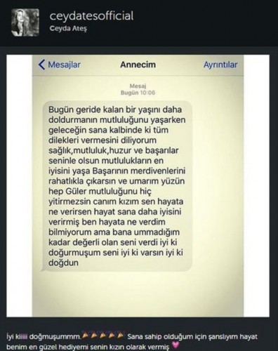 Annesinin fotoğrafını paylaşınca..