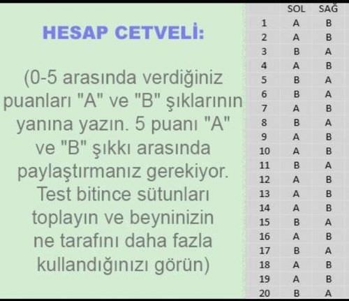 Beyninizin Hangi Yönünü Kullanıyorsunuz ?