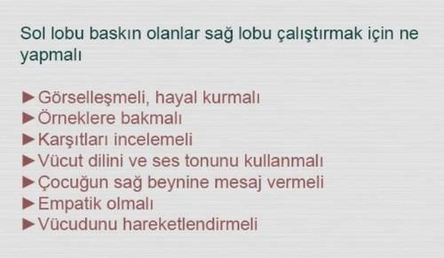 Beyninizin Hangi Yönünü Kullanıyorsunuz ?