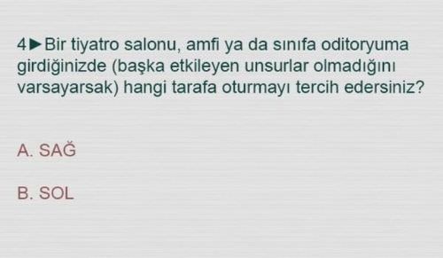 Beyninizin Hangi Yönünü Kullanıyorsunuz ?