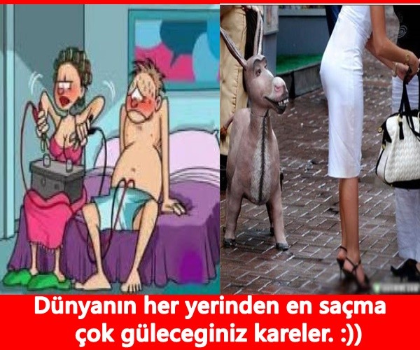 Birbirinden ilginç ve komik kareler…