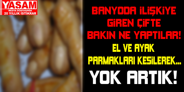 Şok gelenek! Banyoda ilişkiye giren çifte...