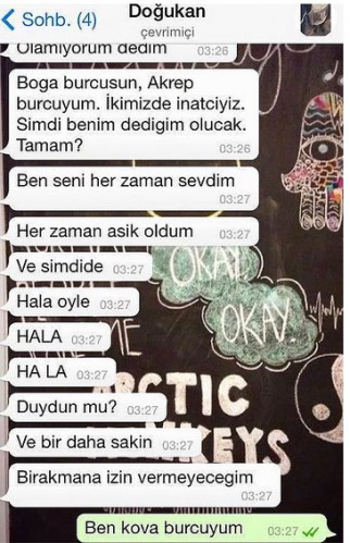 En komik 'Whatsapp' konuşmaları