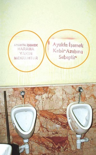 Zihin yakan uyarı levhaları!