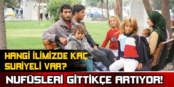 Hangi İlimizde Kaç Suriyeli Var?