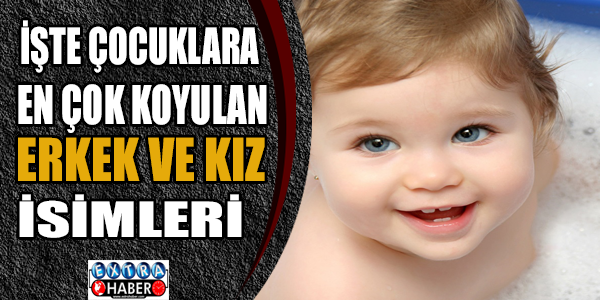 İşte çocuklara en çok koyulan erkek ve kız isimleri...