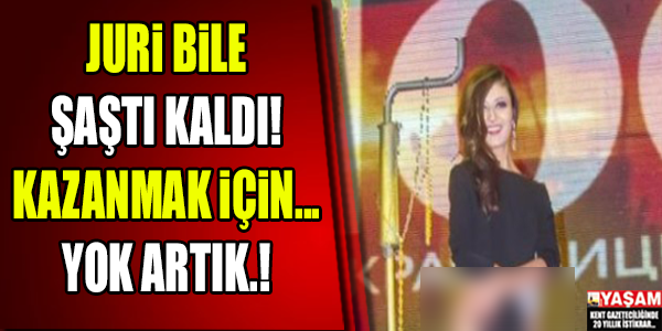 JÜRİ BİLE ŞAŞTI KALDI.. KAZANMAK İÇİN...