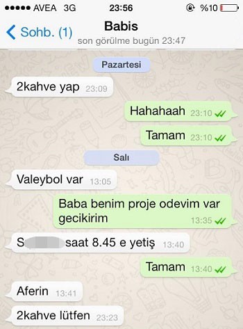 Babası öyle bir cevap yazdı ki... Gülmekten öleceksiniz!