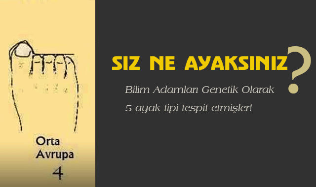 Hangi ayak tipine sahipsiniz?