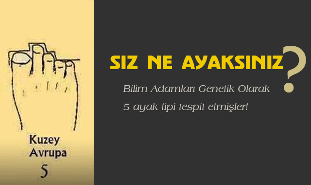 Hangi ayak tipine sahipsiniz?