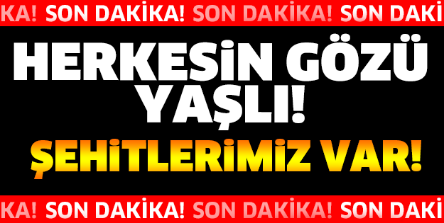 HERKESİN GÖZÜ YAŞLI! ŞEHİTLERİMİZ VAR...