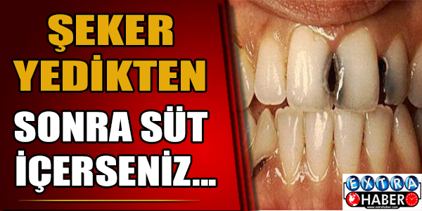 Şeker yedikten sonra süt içerseniz...