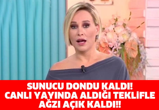 SUNUCU DONDU KALDI! CANLI YAYINDA ALDIĞI TEKLİFLE AĞZI AÇIK KALDI!!