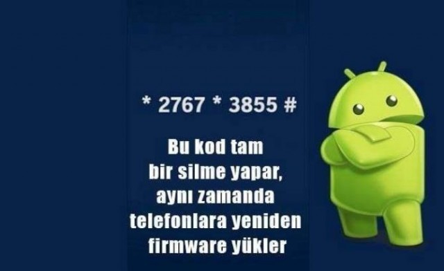 Telefonunuzun Ekranına Bu Kodları Yazarsanız..
