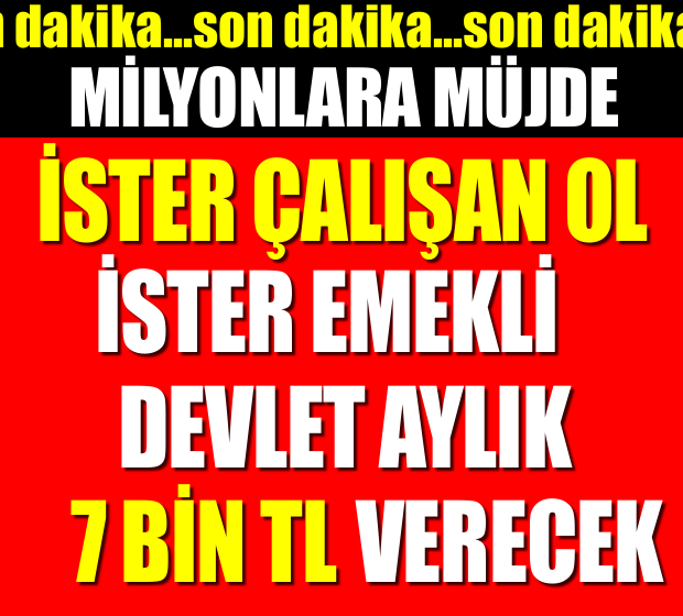 BAŞVURULAR BAŞLADI İŞTE BAŞVURACAK DEVLET KURUMU VE ARANAN ŞARTLAR..!