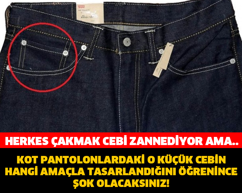 HERKES ÇAKMAK CEBİ ZANNEDİYOR AMA... KOT PANTOLONLARDAKİ KÜÇÜK CEP BAKIN NE İÇİN TASARLANMIŞ...