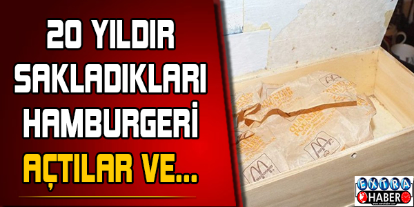 20 YILDIR SAKLADIKLARI HAMBURGERİ AÇTILAR VE BAKIN NEYLE KARŞILAŞTILAR!