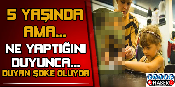 5 yaşında kendi kıyafetlerini tasarlıyor