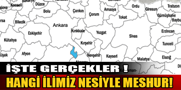 Hangi İlimizin Neyi Meşhur