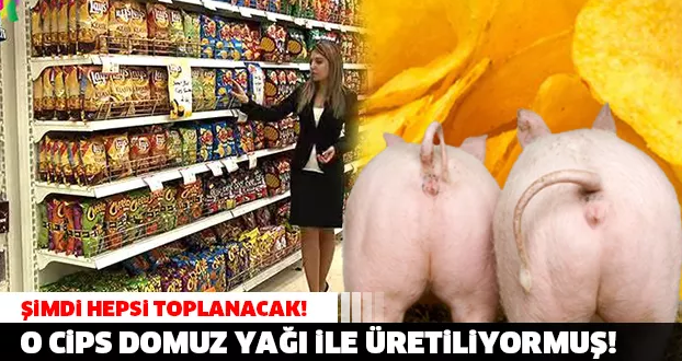 SKANDAL! Türkiye’de Her Yıl Satış Rekorları Kıran Milyonlarca Satılan Ünlü Cips Domuz Yağı İle Yapılıyormuş!