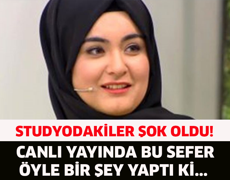 CANLI YAYINDA BU SEFER ÖYLE BİR ŞEY YAPTI Kİ...