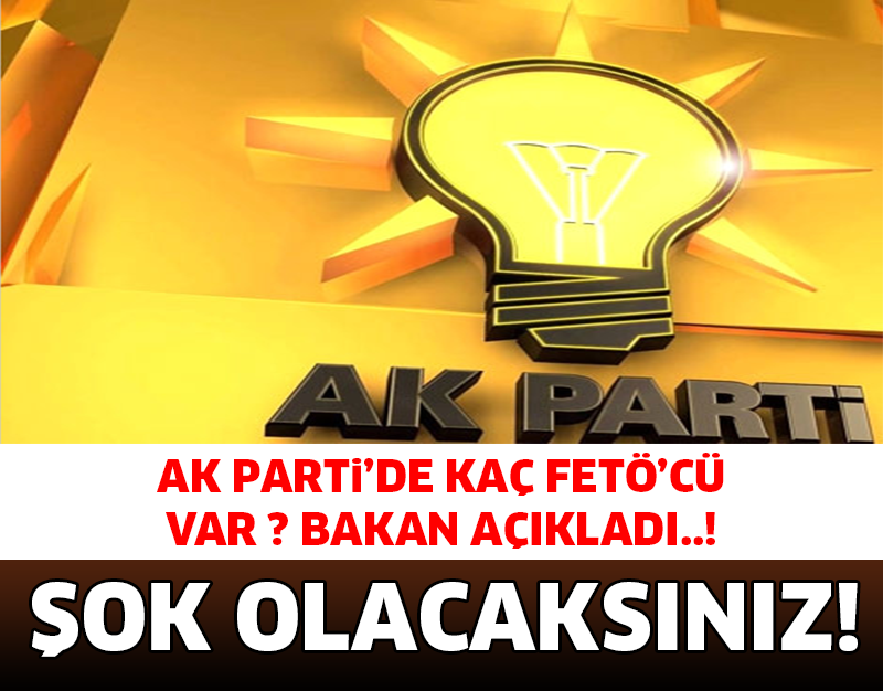 AK PARTİ'DE KAÇ FETÖ'CÜ VAR ? İŞTE SONUÇ...